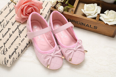

Recreational student shoes child sells like hot cakes princess shoe ox tendon sole bowknot sheet shoes
