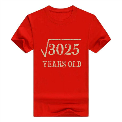 

55 yrs Years Old Square Root of 3025 55th Birthday T-Shirt