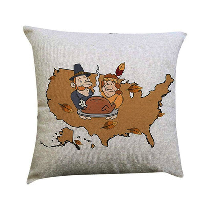 

UpperX Decor Throw Pillow Case Sofa Waist Throw Cushion Cover Home Decor Thanksgiving Party Square 45cm x 45cm18inch x 18inch