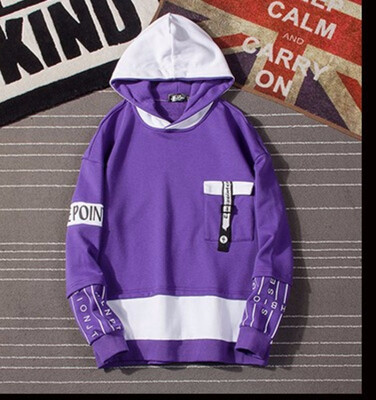 

2018 new loose false two men&women lovers hip-hop printed printed Hoodie