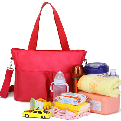 

aardman mommy bag multi-functional large-capacity handbag out package mother bag mother baby bag oblique cross package shoulder HY-1606 red