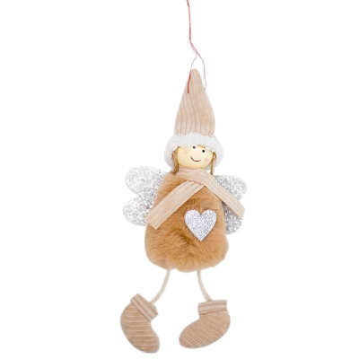 

Christmas Decoration Cute Angel Plush Dolls Xmas Tree Ornaments Mini Hanging Pendant Party Decor Kids Gift