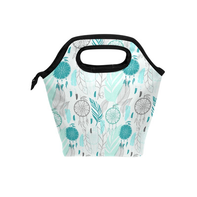 

Insulated Lunch Tote Bag Dream Net Travel Picnic Lunch Handbags Portable Zipper Lunch Bag Box