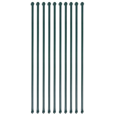 

Garden Posts 10 pcs 1 m Metal Green