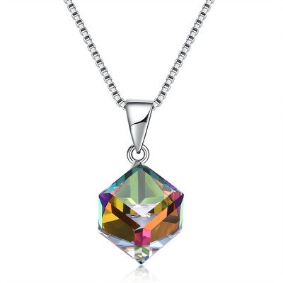 

VenomLV Ladies Necklace Pendants Women Crystal from Swarovski S925 Silver Platinum Plated