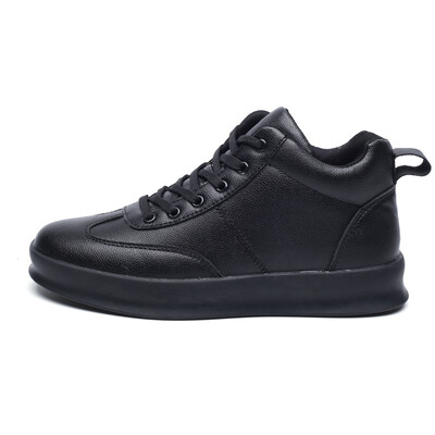

Mens shoes autumn white high shoes mens Korean version of the trend of shoes mens simple casual shoes casual sports white shoes