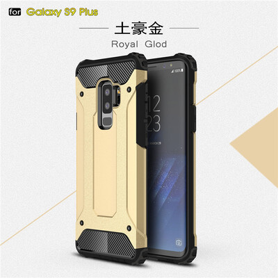 

Fivice Samsung Galaxy S9 plus case Luxury Silicone Diamond Armor PC Hard Shell Phone Case
