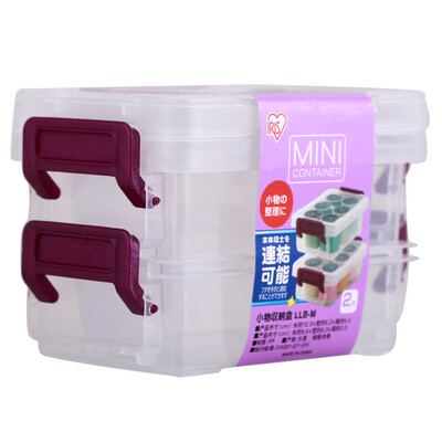 

Alice IRIS Car Storage Box Small Tool Parts Storage Environmental Storage Box Transparent Plastic Storage Box LLB-M 2 Pack