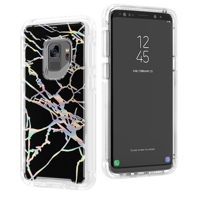 

MOONCASE Samsung Galaxy S9 Marble Laser Phone Case Series - Black