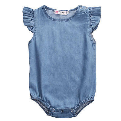 

Newborn Infant Baby Girls Summer Bodysuit Romper Jumpsuit Sunsuit Clothes 0-24M