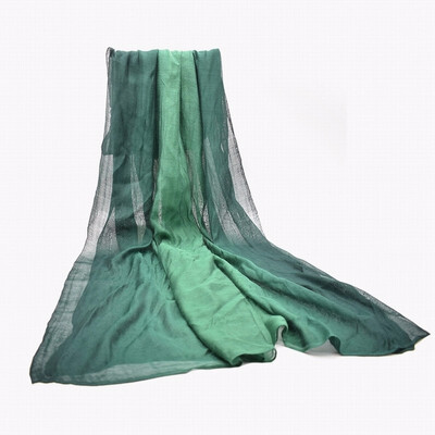

Chinese Gradient Two Tone Large Long Mulberry Silk Pashmina Scarf Wrap