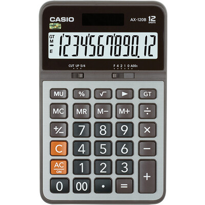 

Casio (CASIO) AX-120B станковый бизнес калькулятор серый AX-120S раздел обновления