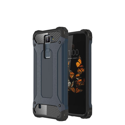 

Fivice LG K8 case Luxury Silicone Diamond Armor PC Hard Shell Phone Case