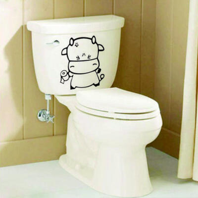 

OX Toilet WC Funny Bathroom Seat Decor Removable Vinyl Sticker Wall Decal DIY