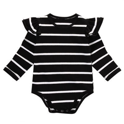 

Stripe Newborn Baby Boy Girl Cotton Bodysuit Romper Jumpsuit Outfits Clothes