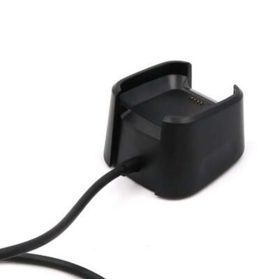 

USB Data Cable Charging Cradle Dock Base Desktop Charger For Fitbit Versa Watch