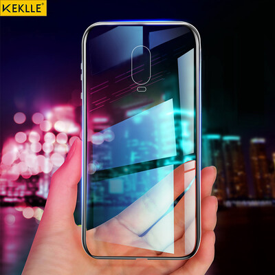 

KEKLLE one plus 6T mobile phone case protective cover transparent light thin silicone soft shell protective cover shatter-resistant mobile phone protective shell 628 inch transparent