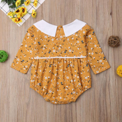 

Newborn Infant Baby Girl Floral Cotton Clothes Bodysuit Romper Jumpsuit Outfits