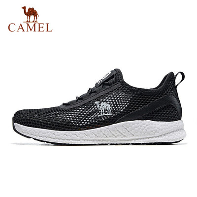 

Camel CAMEL sneakers net shoes men&women couple models breathable mesh surface lightweight running casual running shoes A912318025 male models black 44