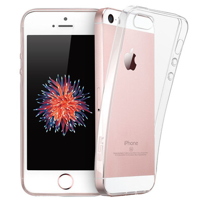 

Миллиард цветов (ESR) iPhone SE / 5s телефон оболочка / защитный рукав тонких наборов мобильных телефонов Apple, 5S силикон мягкой оболочки сопротивление прозрачный капли гель Coke Black Series