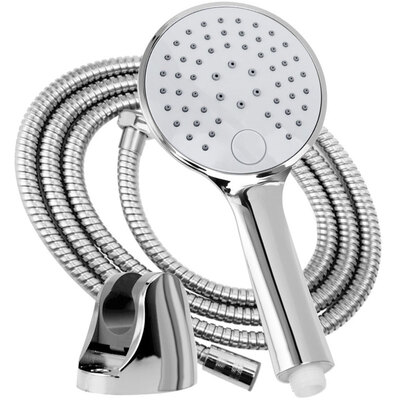 

DZ) 803 shower shower set pressurized nozzle simple shower head shower head base bracket three-piece flat slim type
