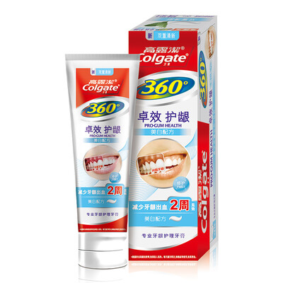 

Гао Lujie (из Colgate) 360 ° общая гигиена полости рта зубной пасты Зубная паста 140 г (Чжо отбеливание десен ухода)