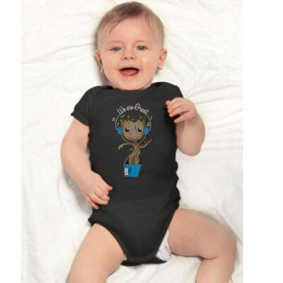 

USA ST Guardians of The Galaxy Baby Groot Newborn Baby Boy Girl Romper Bodysuit