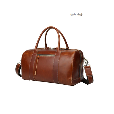 

Baigio Mens Brown Vintage Leather Laptop Gym Sports Weekend Duffel Bags