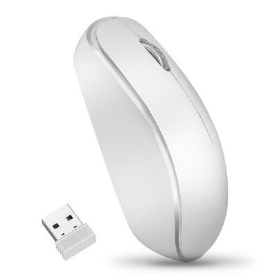 

24G 1600 DPI Wireless Portable Mobile Mouse 3-Button USB Optical Mouse with USB Receiver High-definition Optical Sensor for PC La