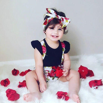

Adorable Summer Baby Kids Girl Floral Shorts Pants Headband Outfits Set Clothes