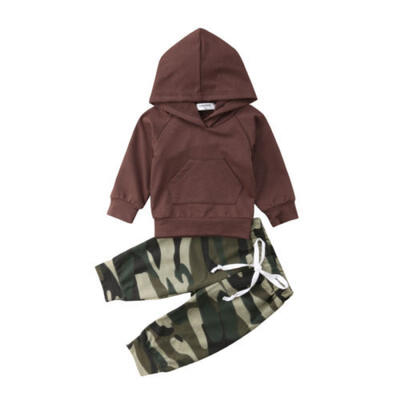 

Baby Boys Toddler Tops Cute Romper Fall Spring Hoodie Sweater Pants OutfitsAU