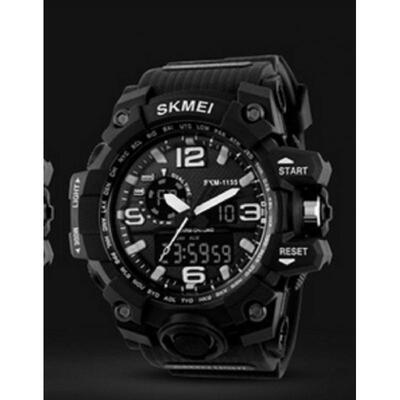 

SKMEI Mens LED Digital Alarm Date Military Sports Army Waterproof Quartz Watch