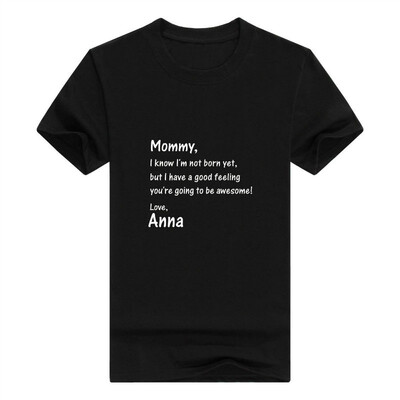 

Baby Gifts For All Personalized Baby Name Note For Mom Infant Mans T-Shirt