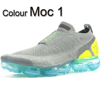 

2018 Moc 2 Releasing Mens Laceless Multicolor Triple Black Running Shoes For Women Moc Shoes Sneakers Sports Trainers Racer Shoe