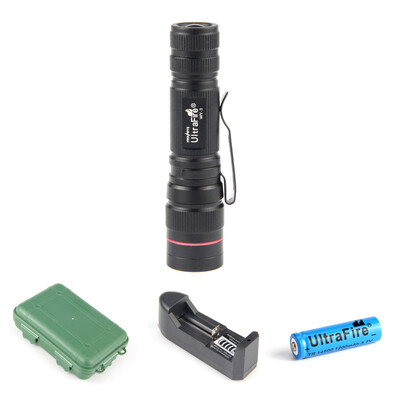

Ultrafire XPE R2 389LM 3-Step Compact Retractable Flashlight Waterproof Box Set