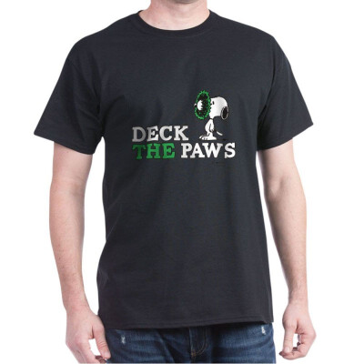 

CafePress Snoopy Deck The Paws - 100 Cotton T-Shirt