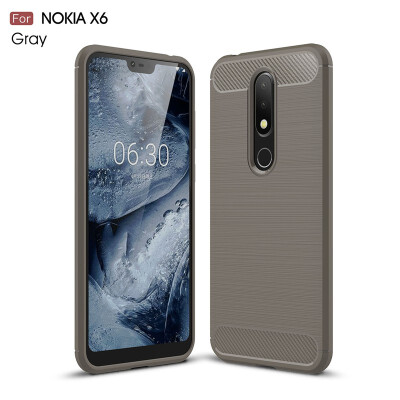 

Goowiiz Phone Case For Nokia X661 Plus21313 201851X551 Plus Fashion Slim Carbon Fiber Silicone Prevent falling