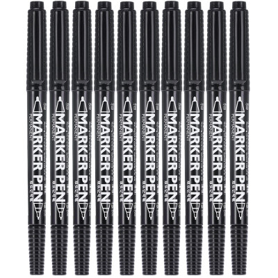 

Genvana G-933 small double-headed mark pen black 10 packs