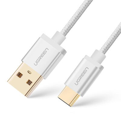 

Green Alliance Type-C data line Эндрюс мобильный телефон зарядный кабель быстрая зарядка USB адаптер зарядное устройство шнур питания поддержка Huawei P9 слава просо 5 музыка 1,5 м 20813 серебристый белый