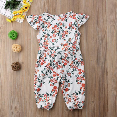 

Toddler Baby Infant Kid Girl Romper Jumpsuit Bodysuit Cotton Clothes Outfit 0-2Y