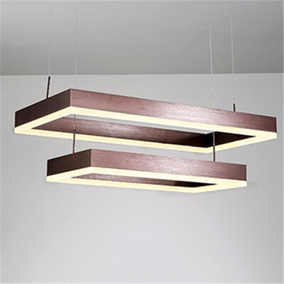 

Baycheer HL487477 Brushed Aluminum Multi Tiered Frame White LED Chandelier 81W 315"in Brown