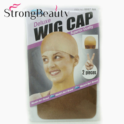 

StrongBeauty Wig Cap Stretchable Elastic Hair Net Snood Wig Cap for Wig Wearers Easy Style for Wigs