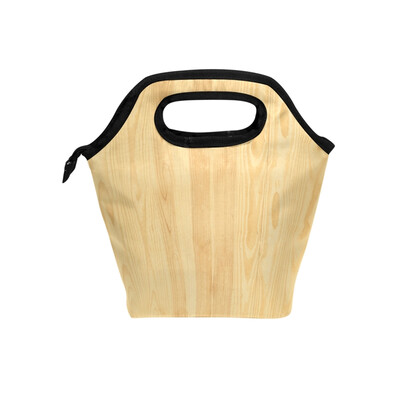

Lunch Bag Tote Bag Wooden Wall Travel Picnic Organizer Lunch Holder Handbags Lunch Bag Box for Office