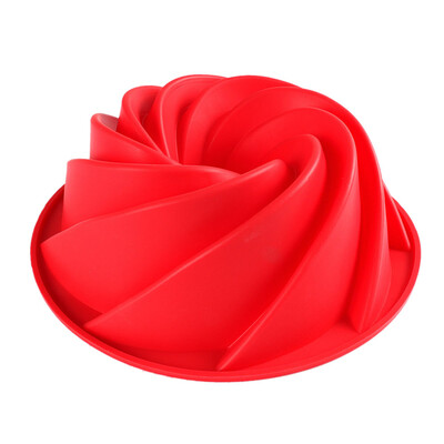 

UpperX Big Swirl Shape Silicone Butter Cake Mould Baking form Tools For Cake Mold Bakery baking dish Bakeware