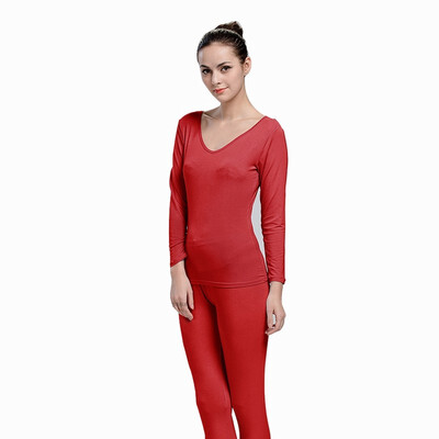 

Thermal Underwear Women 2018 Hot Sale Winter Nude Flesh Skin Black Red Long Johns Underwears Top