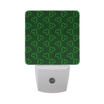 

ALAZA LED Night Light With Smart Dusk To Dawn SensorHappy St Patricks Day Plug In Night Light