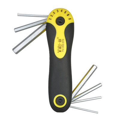 

TNI-U TU-BM-070 7-Piece Folding Hex Key Wrench Set Screwdrivers Kit Metric 20253040506080mm