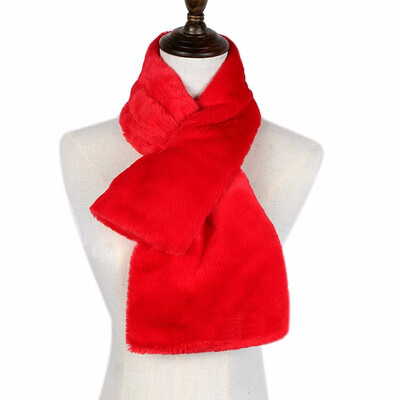 

Winter Warm Soft Faux Fur Scarf Muffler Neck Warmer for Women Men