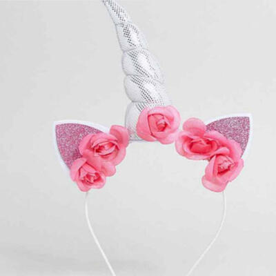 

1PC Decorative Rainbow Horn Head Party Hair Headband Fancy Dress Cosplay Costume