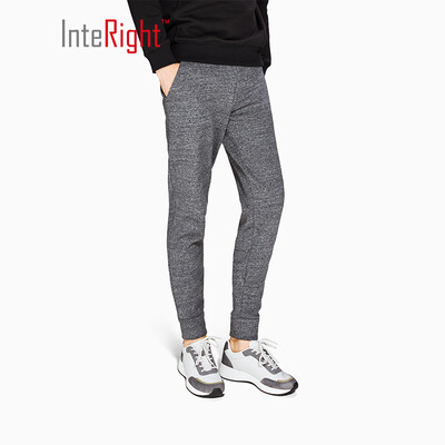 

INTERIGHT Wei pants mens sports&leisure thickening compound fleece sports pants dark blue